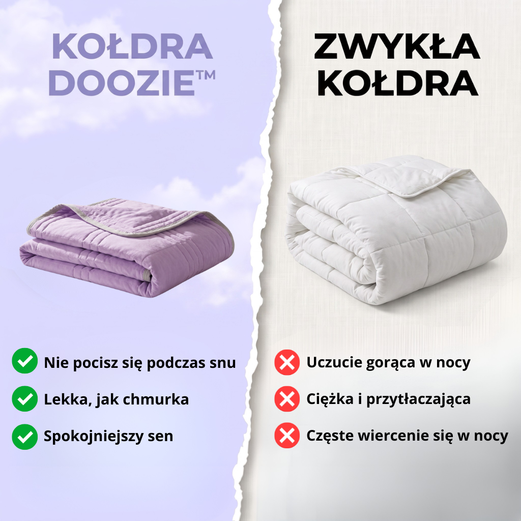 Kołdra Doozie™ - mniej potu, lepszy sen